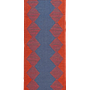Kilim Gashgai Teppich Blau Rot 0