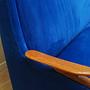 Wohnzimmer-Set Blau 1960er Jahre 6