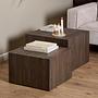 Coffee Table Sukatari Set of 2 Dark Oak Decor 3