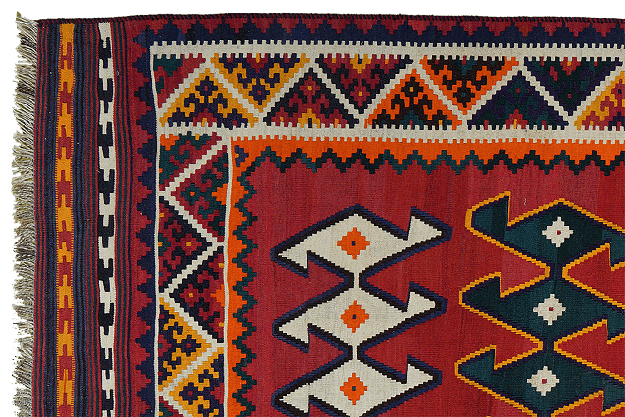 Kilim Gashgai Teppich Mehrfarbig 1