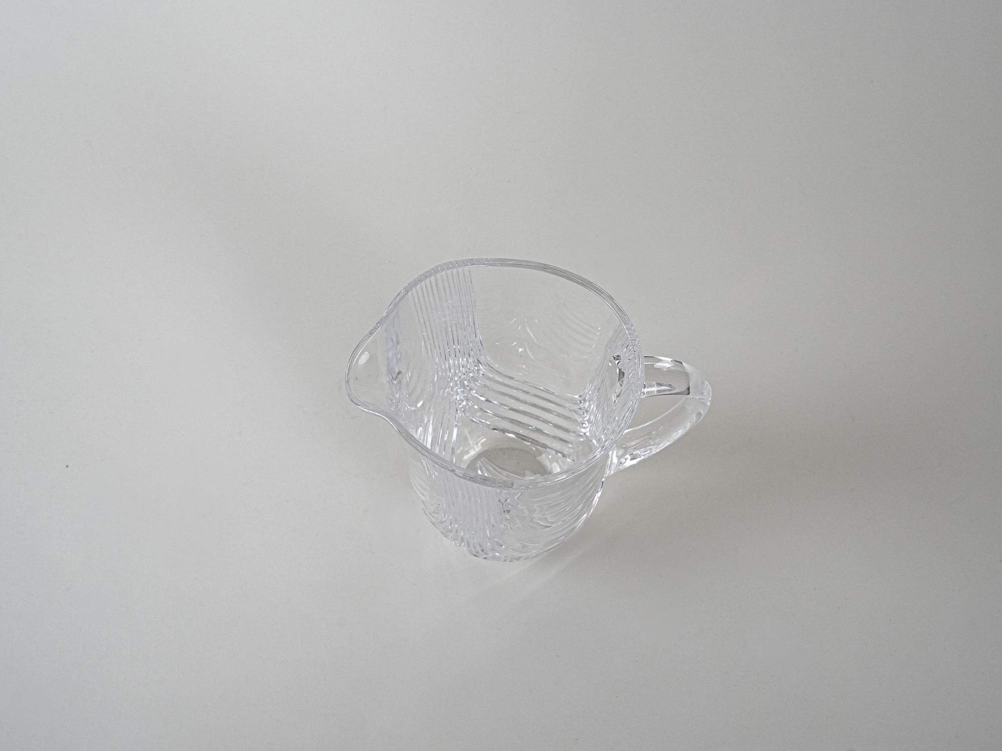 Kristallkaraffe Transparent 1970er Jahre 5