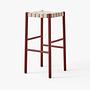 Betty TK8 Stool Wood Linen Maroon 0
