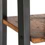 Eckregal Holz Braun Schwarz 3