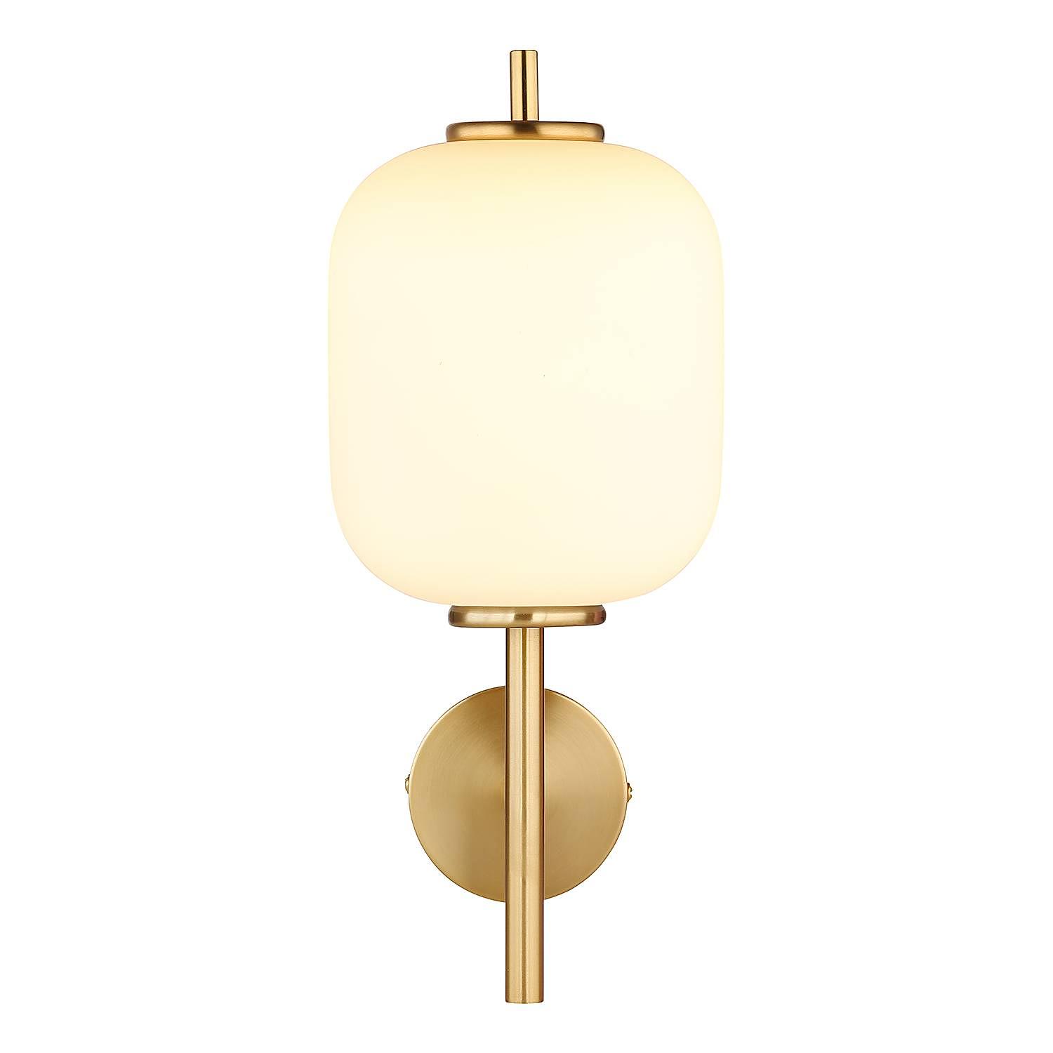 Ewald LED-Wandleuchte Opalglas Eisen 1-flammig 3