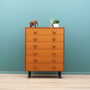Vintage chest of drawers Teak wood Brown 1960s 1