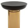 Kensington Townhouse Round Side Table Black Gold 0