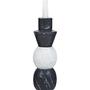 Oxana Multi-layered Candle Holder Marble Black White 0