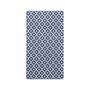 Badematte Frottee Blau Gemustert 67 x 120 cm 0