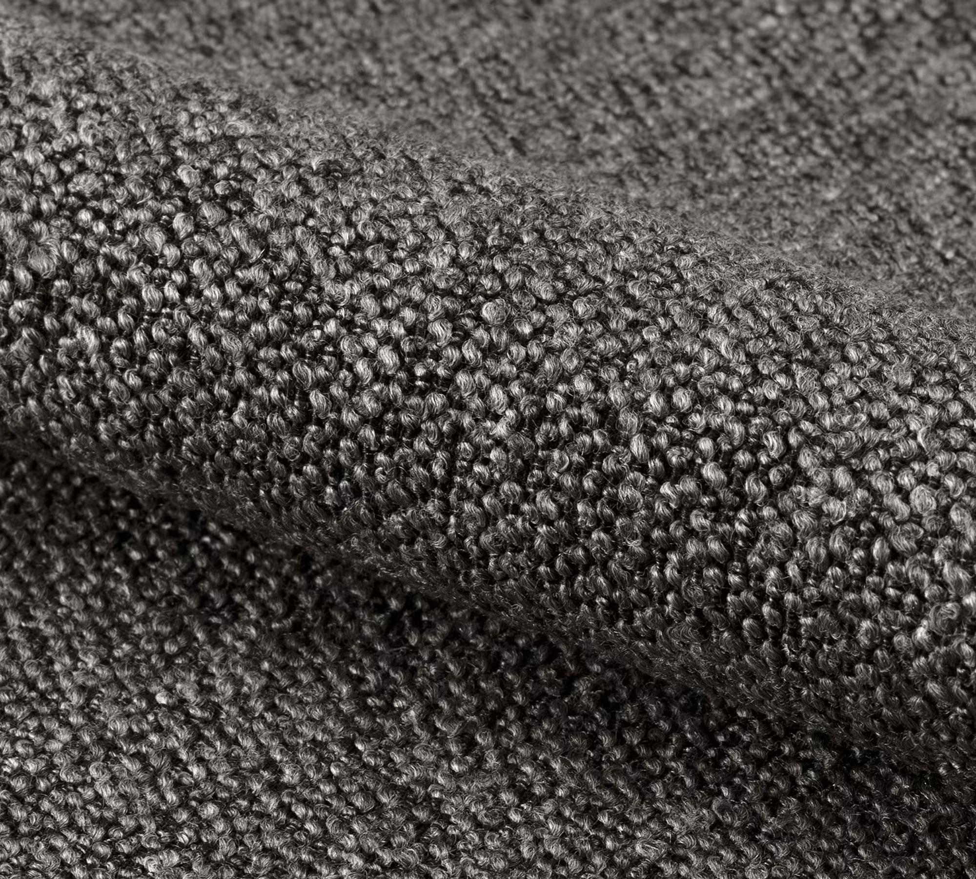2x Armchair Bouclé Anthracite 5
