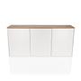 Kelo S Sideboard with 3 doors Oak White 0