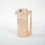 Ceramic pitcher and cup set Beige 1960s 6