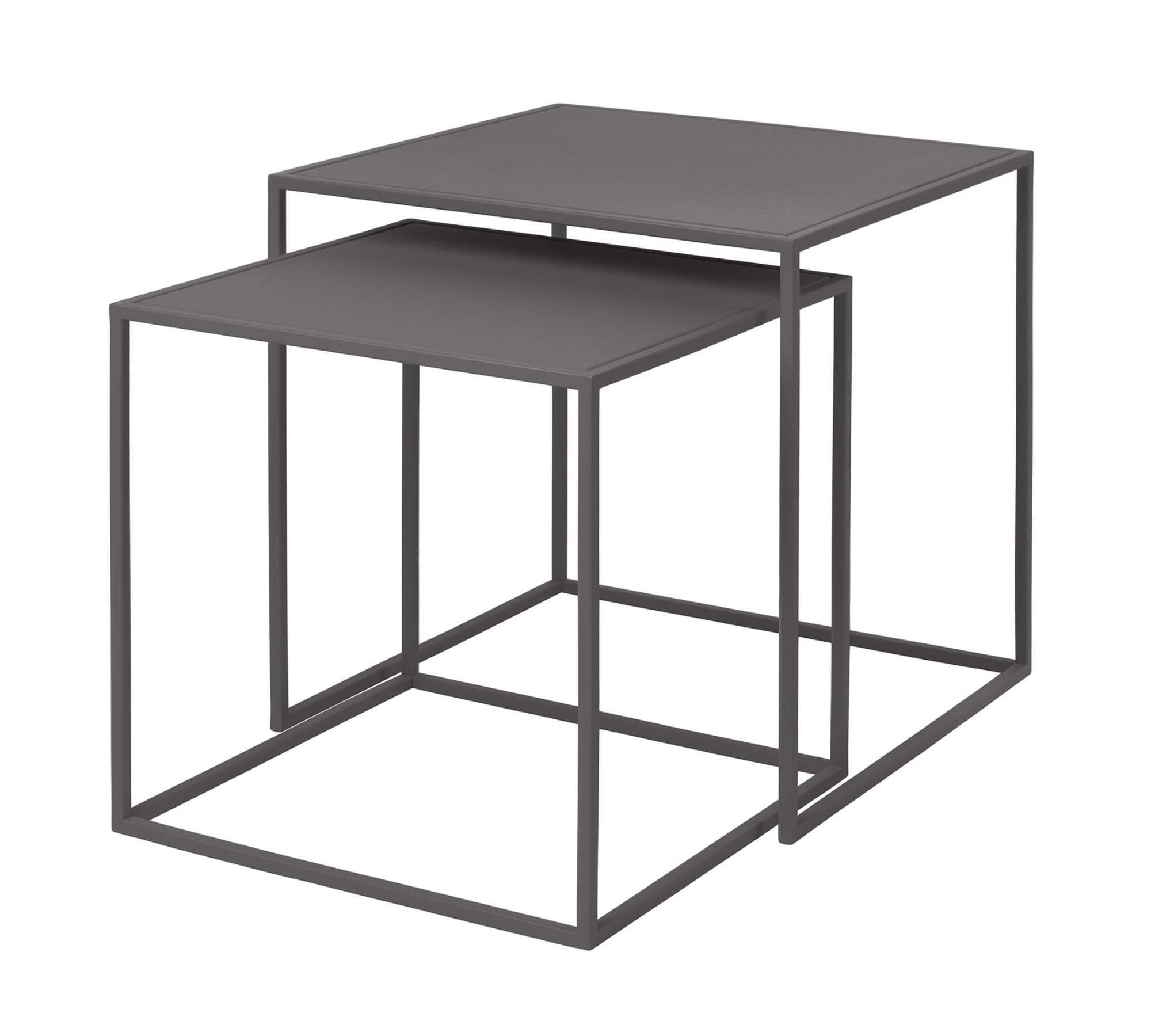 2x Fera Beistelltisch Stahl Steel Grey 65985 1