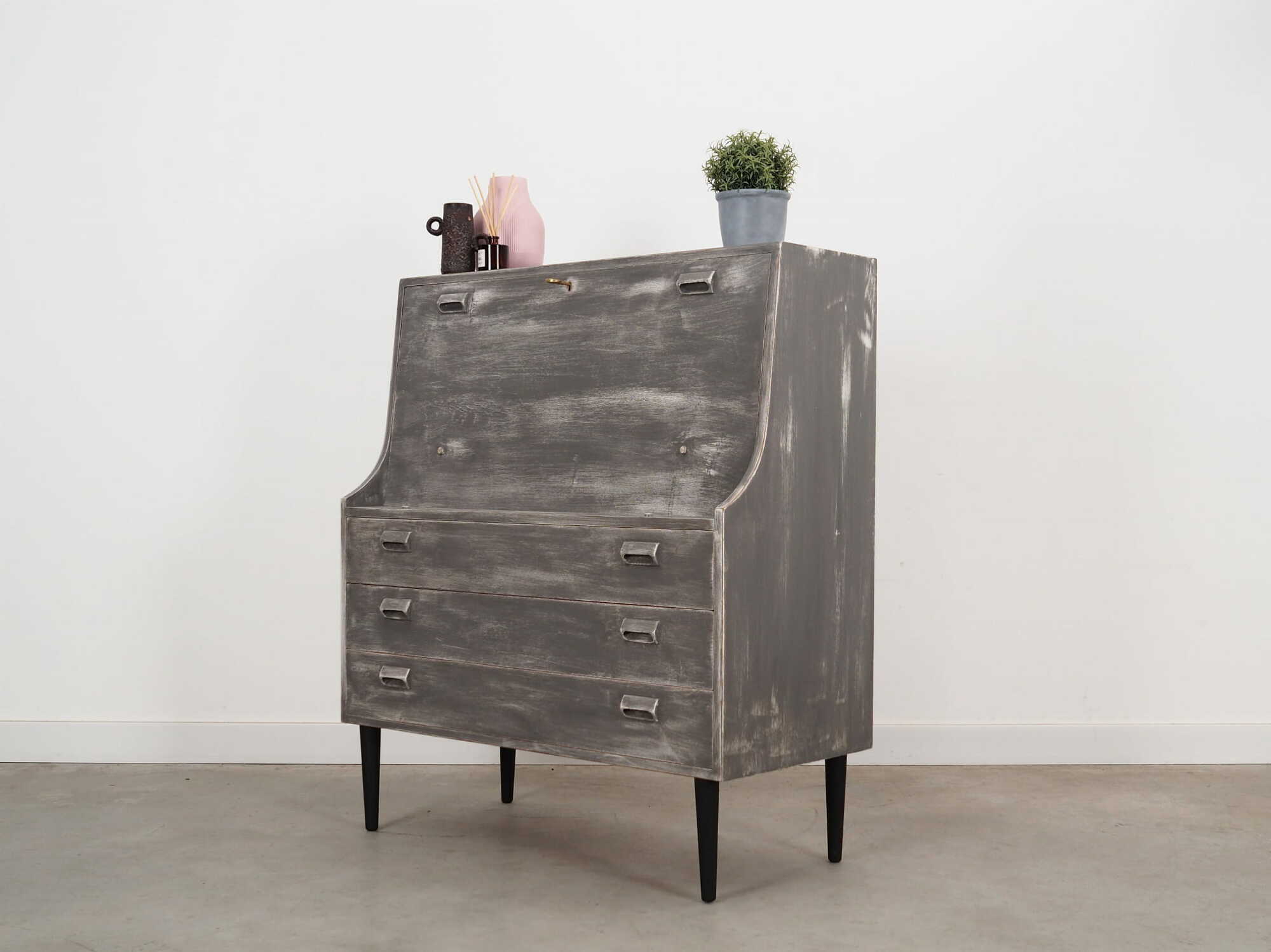 Secretary Wood Grey 1960s 3