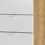 Midischrank Eichendekor Weiß 3