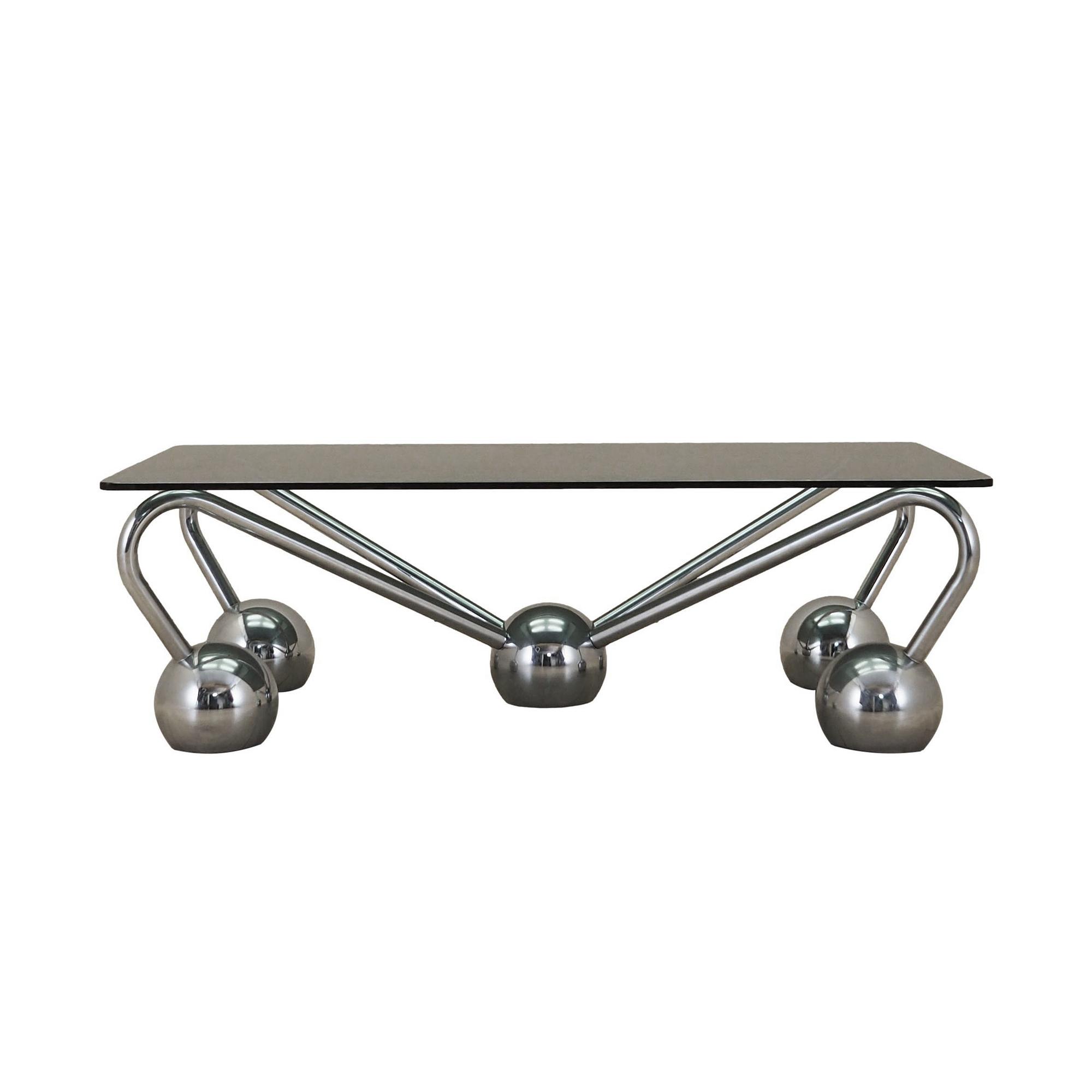 Coffee table Glass 1970s 0