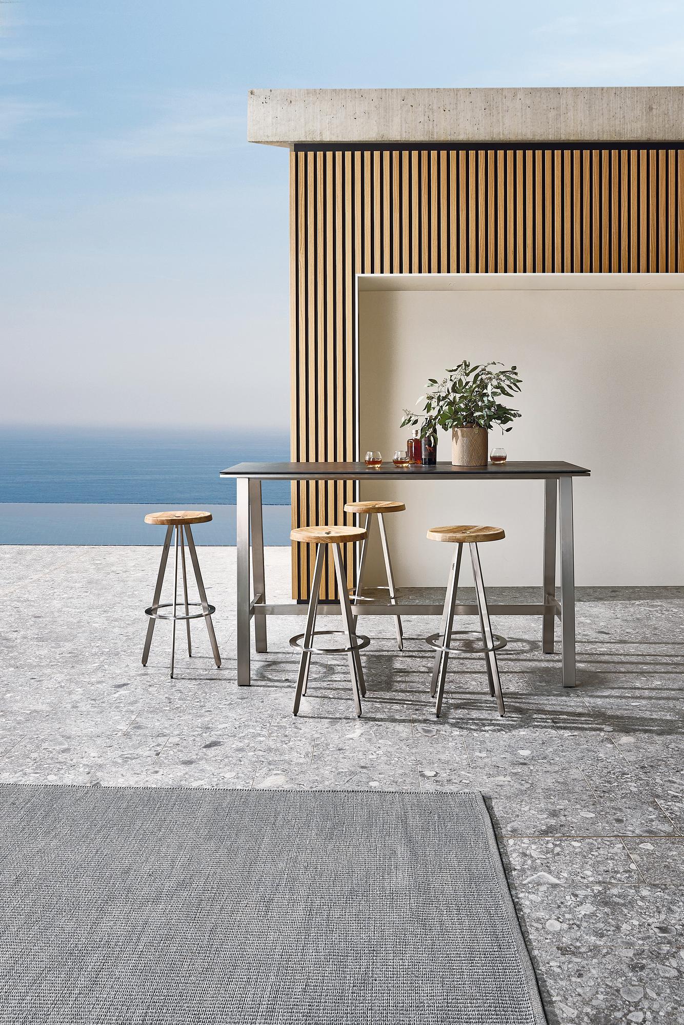 Bari Bar Table Steel Ceramic Anthracite 5