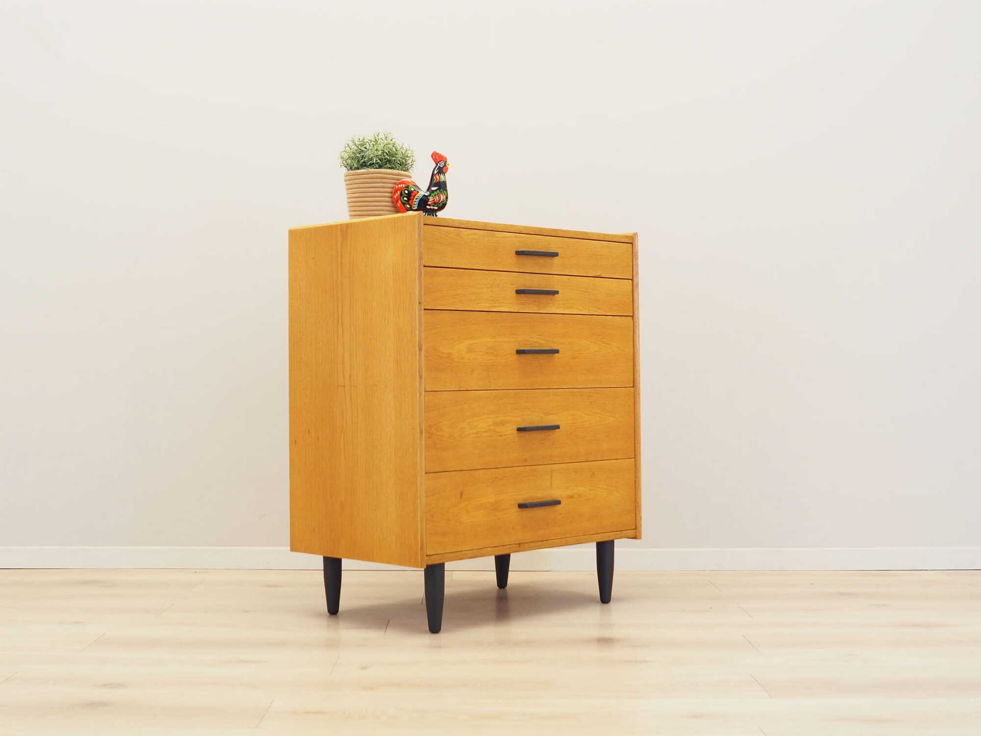 Vintage Kommode Eiche Braun 1960er Jahre 4