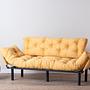 Nitta Triple Sofa Bed 3-Seater Mustard 1