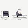 Sando Sleeper Armchair Dark Grey 8