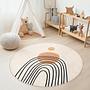 Boho-Bogen Kinderteppich Mehrfarbig Ø180cm 0