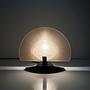 Vintag Art Deco Tischlampe Glas 1980er Jahre 2