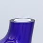 Vintage Postmodern Vase Glass Cobalt Blue 1990s 1