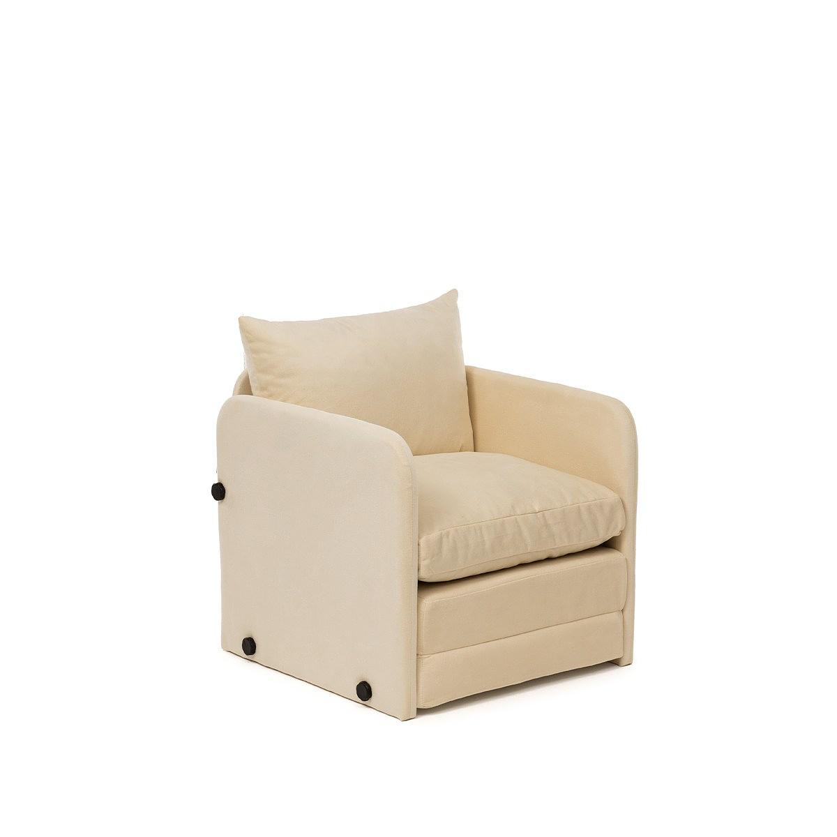 Saga Sofa Bed 1-Seater Cream 2