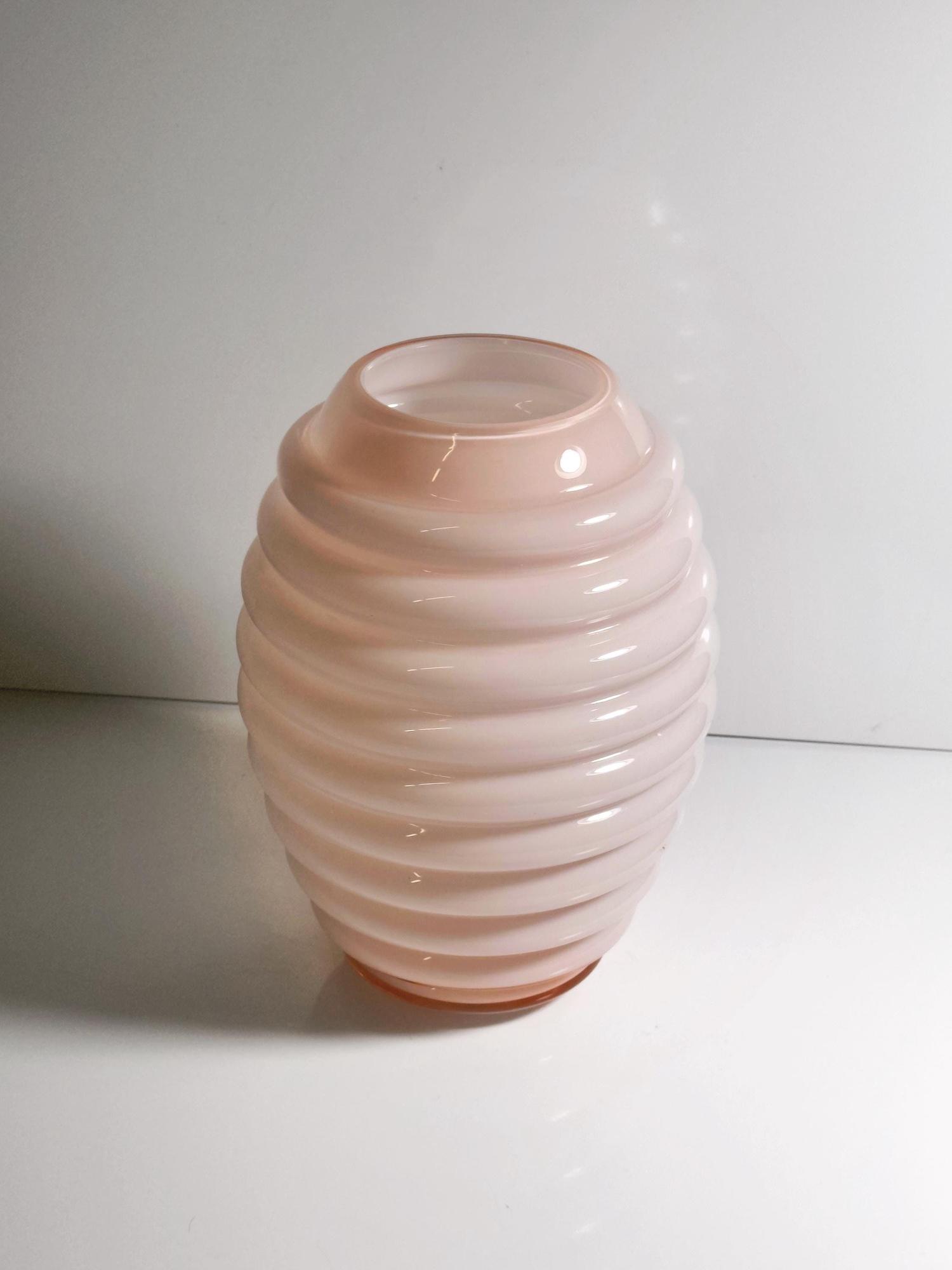 Vintage Vase Murano glass Pink 70s 2