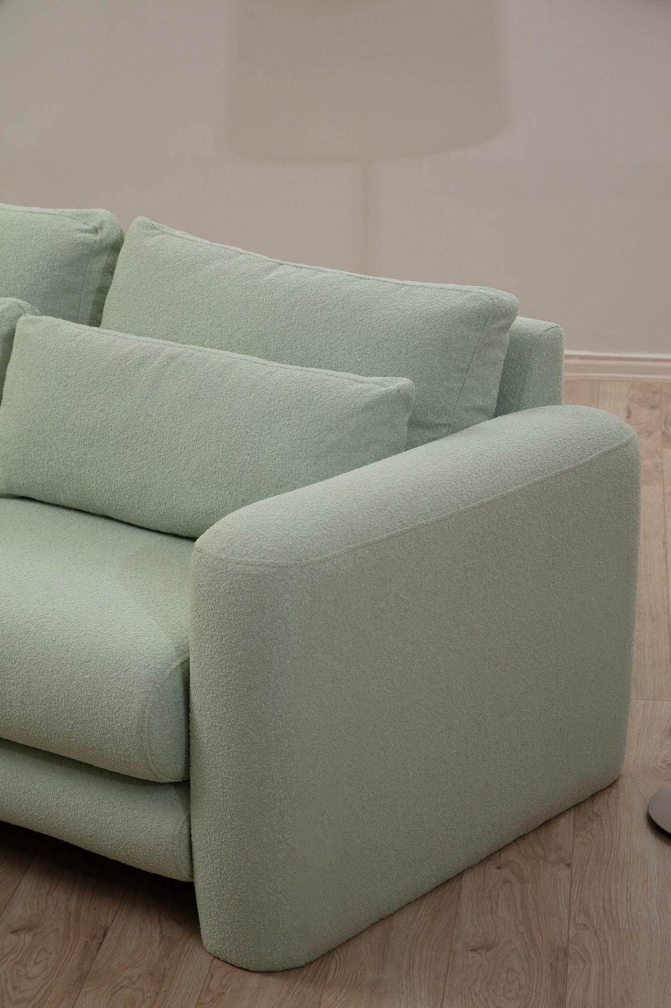 Lily Corner Sofa Left Green 2