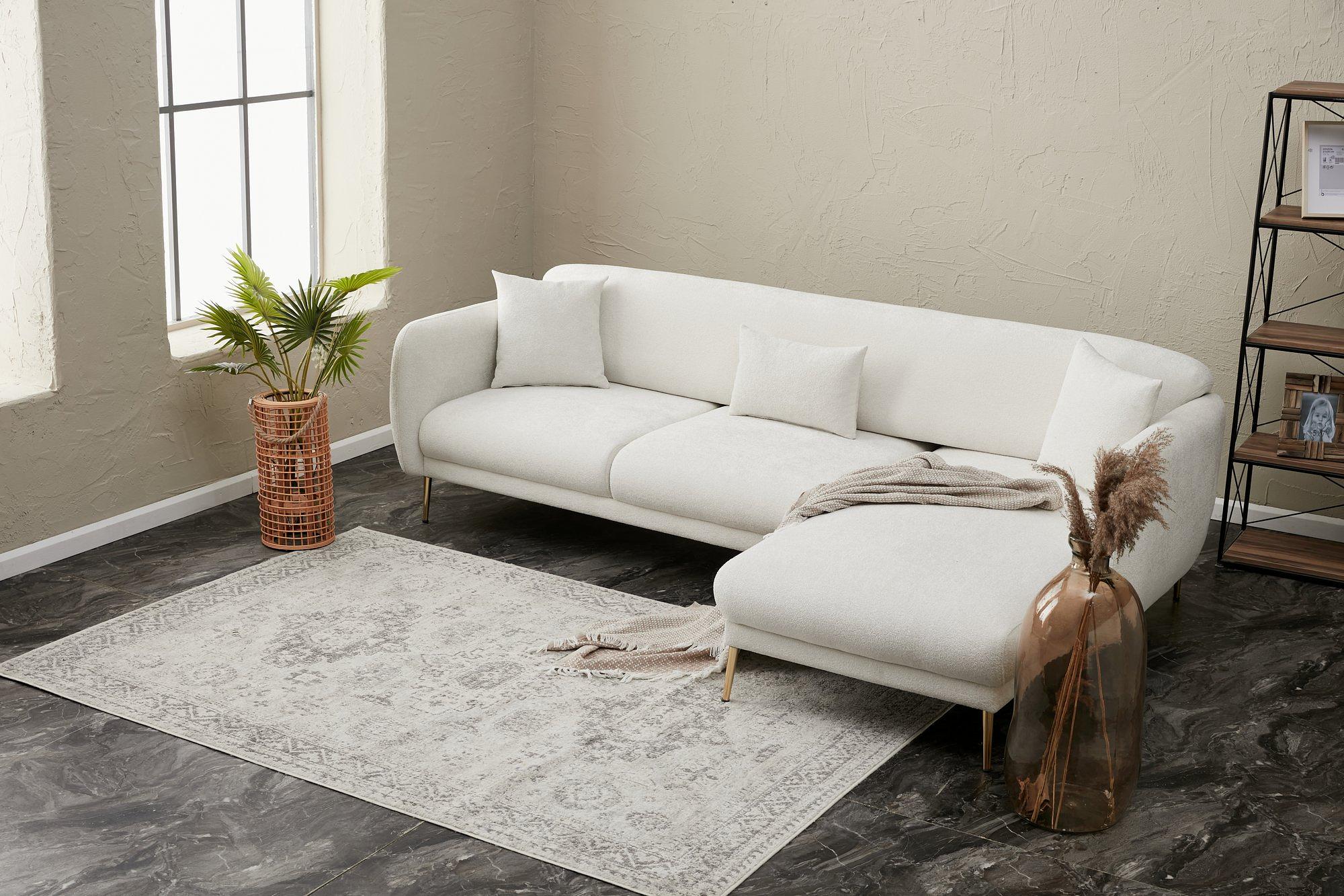 Simena Sofa Récamiere Rechts Creme 5