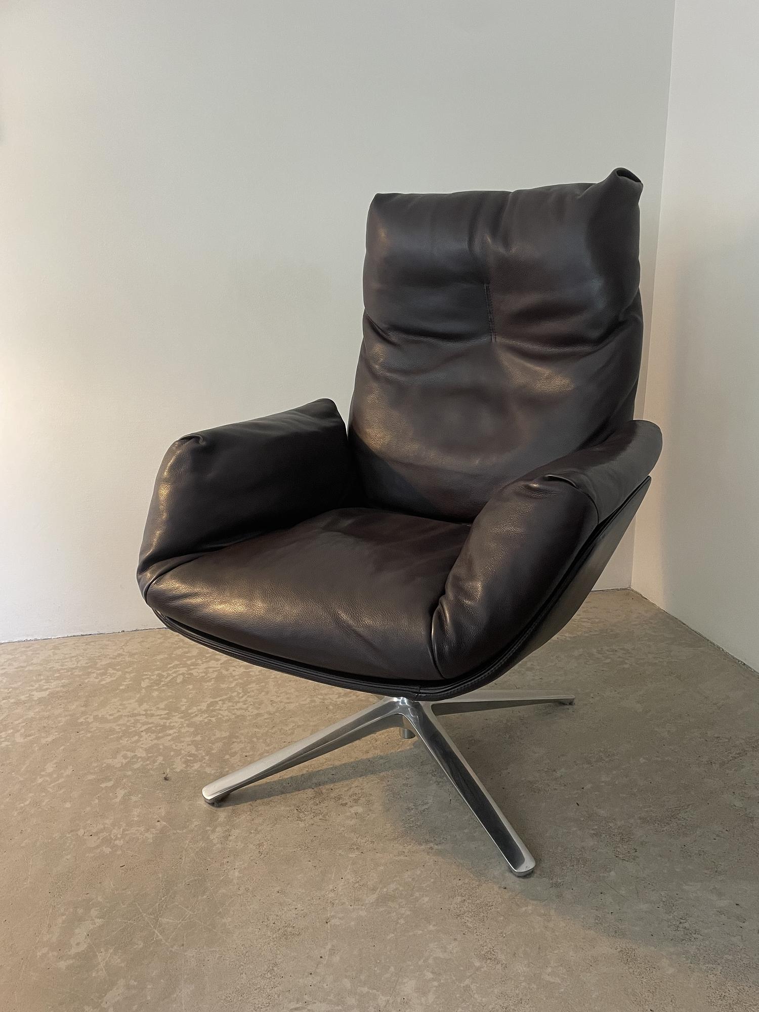 Cordia Lounge-Sessel Leder Puro 602 Braun 1