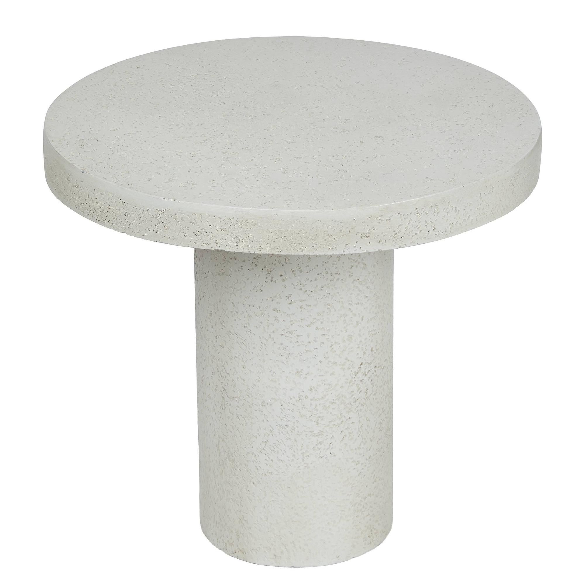 Side table PIECES MGO Ceramic White 46x50x50 3