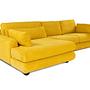 River Ecksofa Links Gelb 5