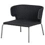 Desha Garten-Loungesessel Polyester Edelstahl Schwarzgrau 3