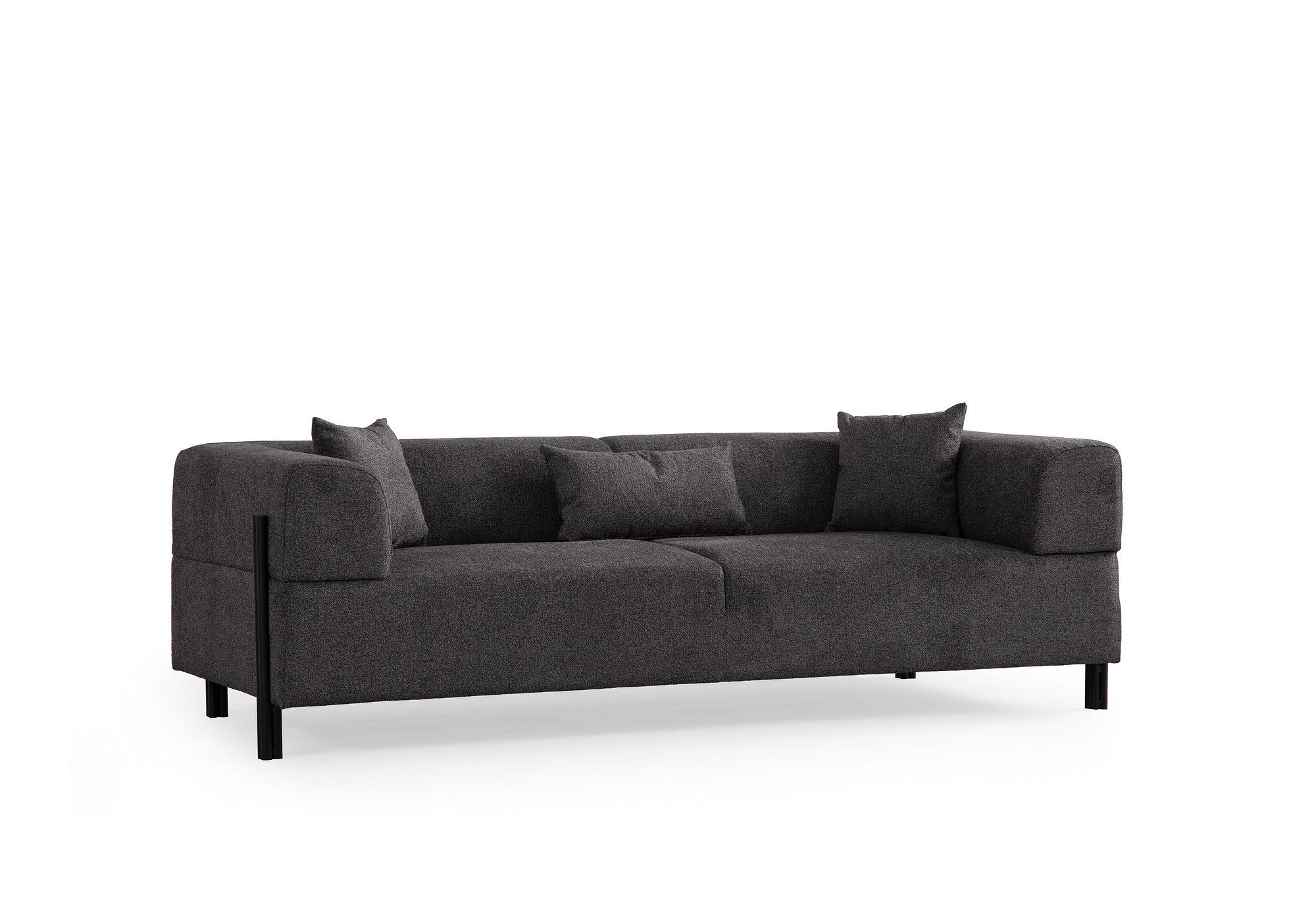 Gio 3-Sitzer Sofa Schwarzgrau 0