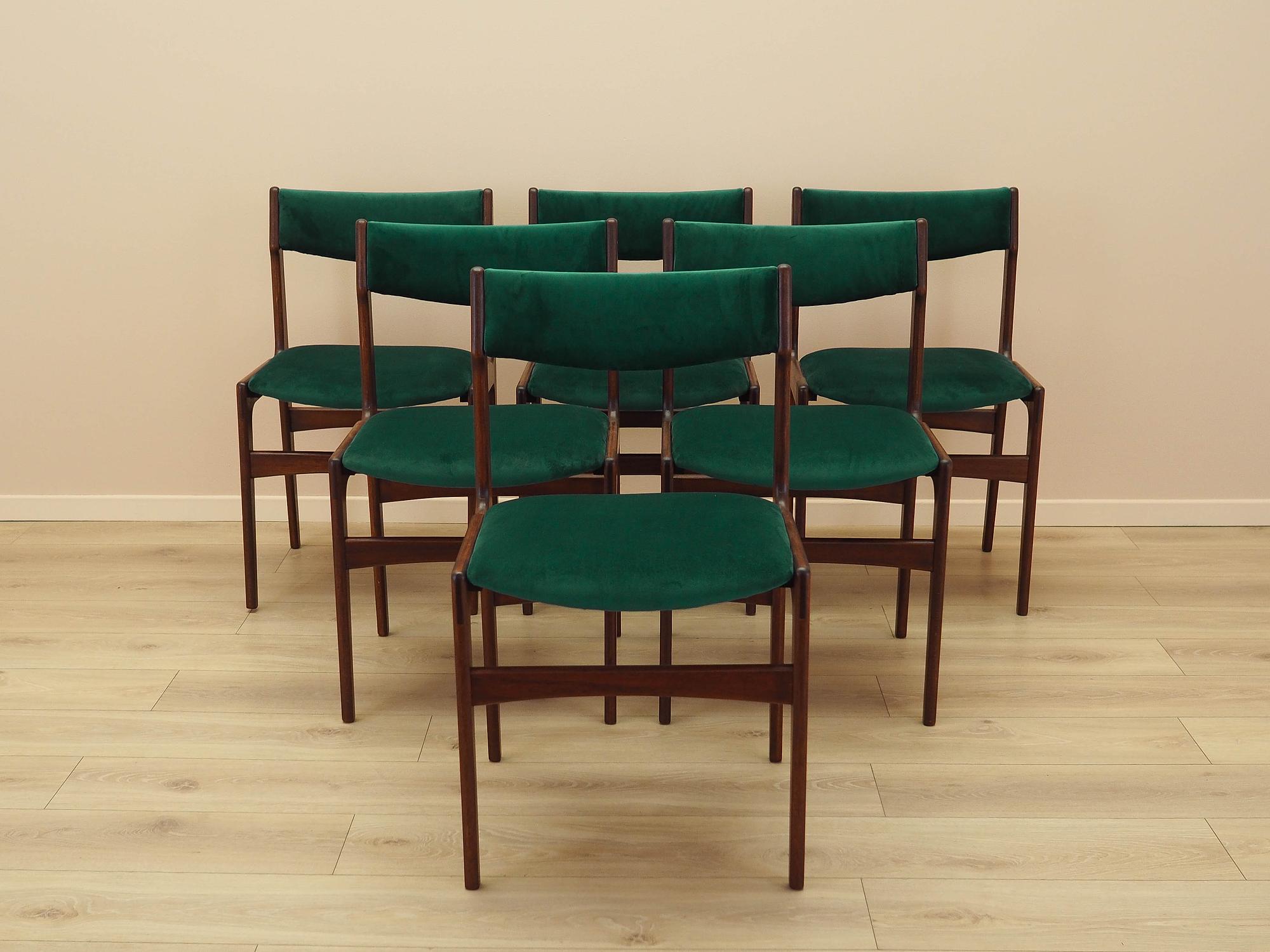 Teakwood chairs 6x Green 2