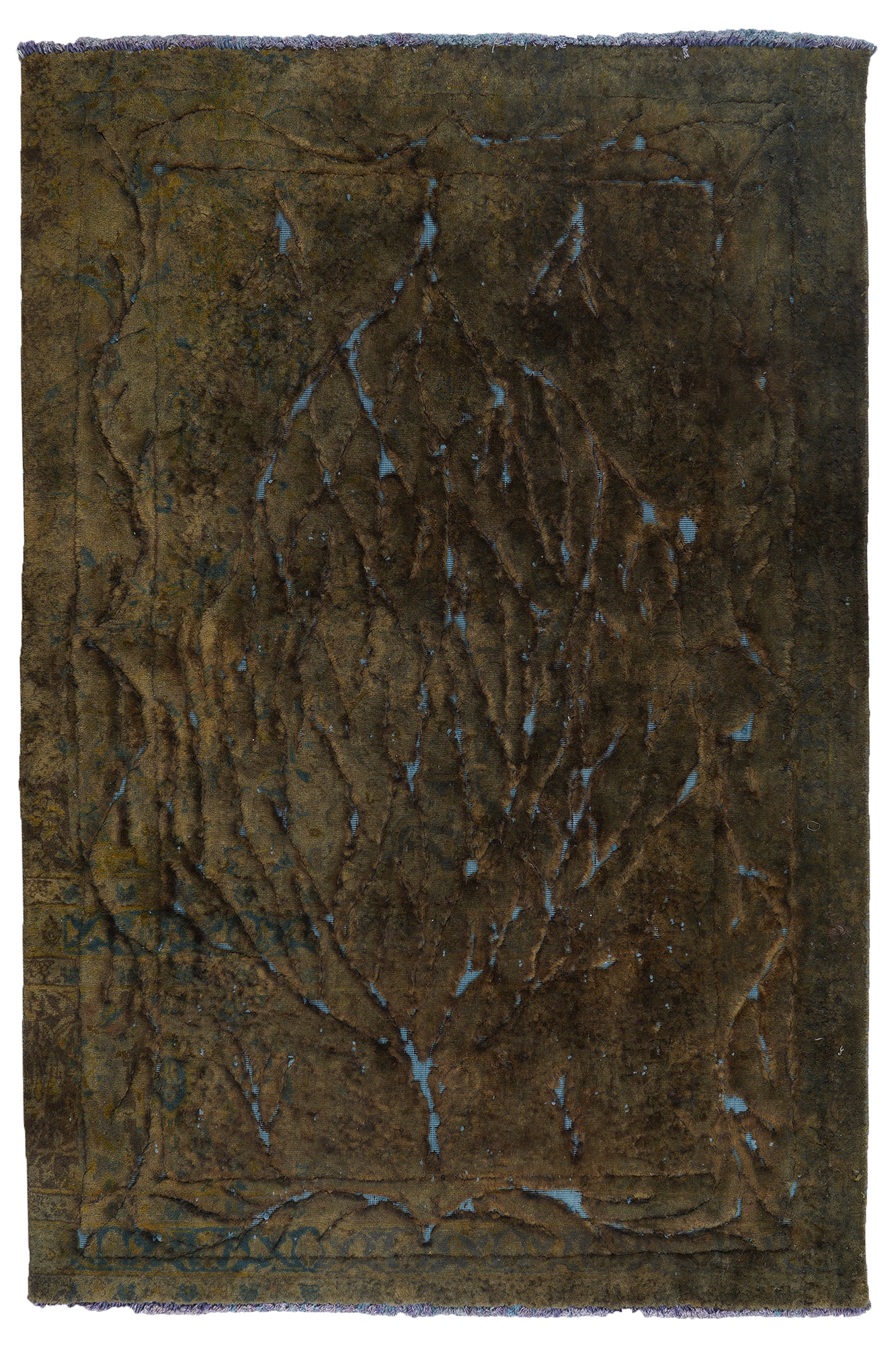 Vintage rug wool multicolor 0