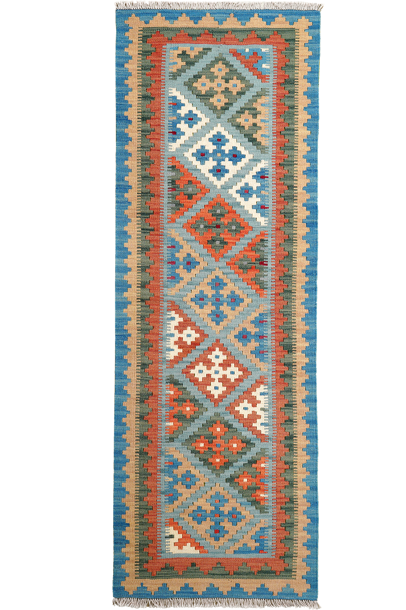 Kilim Gashgai Teppich Mehrfarbig 0