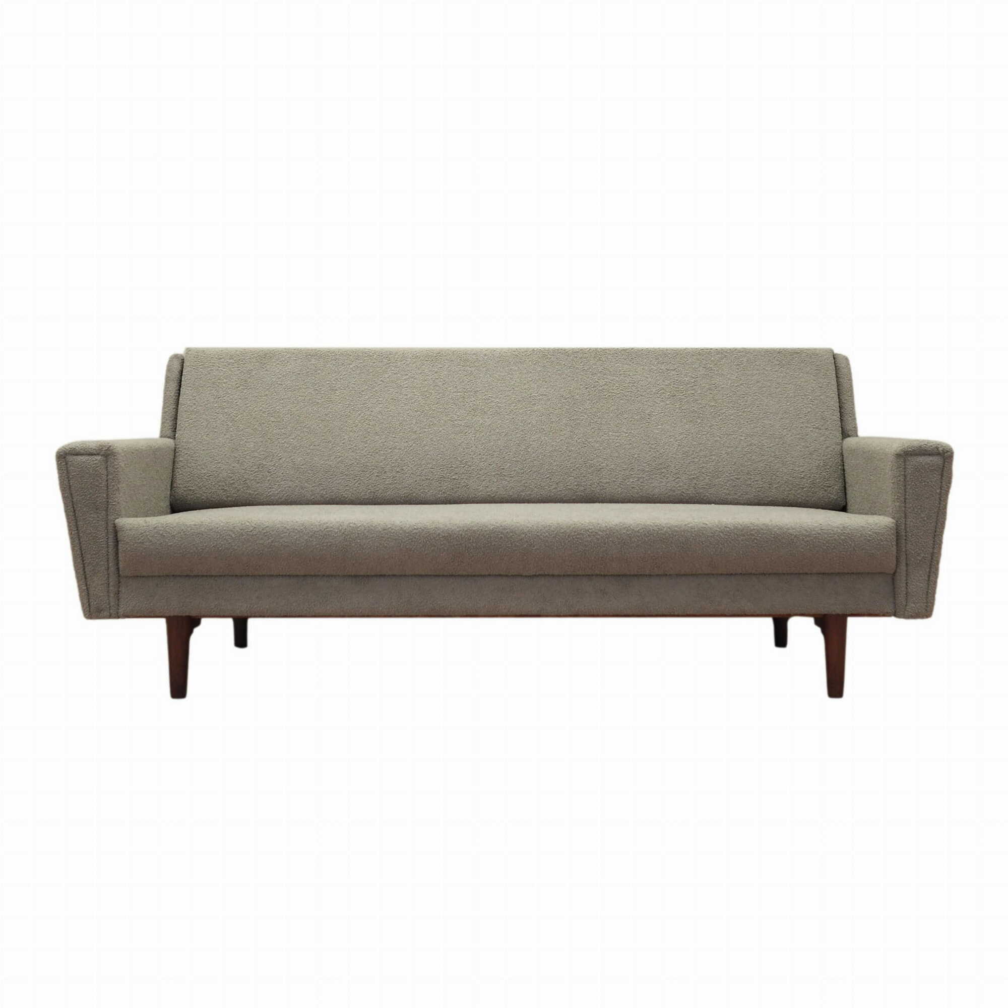 Schlafsofa Teakholz Textil Grau 1960er Jahre 0