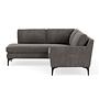 Astha Sofa Récamiere Links Danny Steel Grey 1
