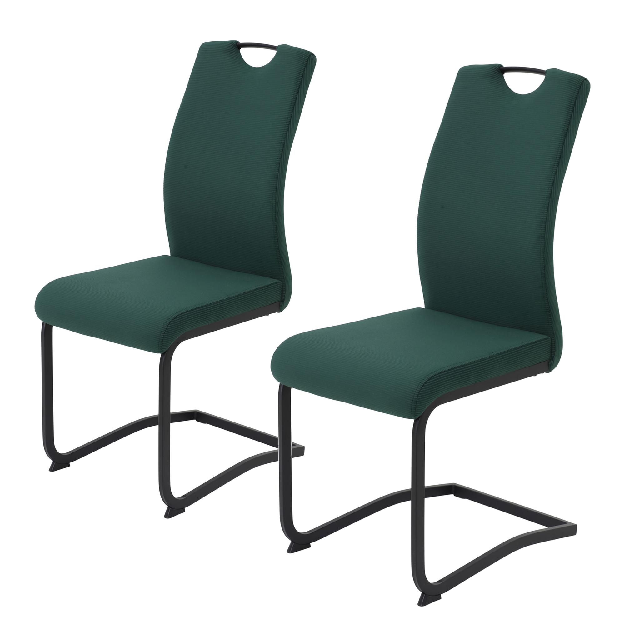 Dining chair Riga set of 2 Emerald green 0