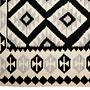 Kilim Gashgai Teppich Schwarz Beige 1