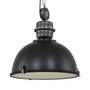 Pendant lamp Bikkel Steel / Glass 1-light Black 0