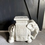 Vintage Beistelltisch Elefant Keramik 0