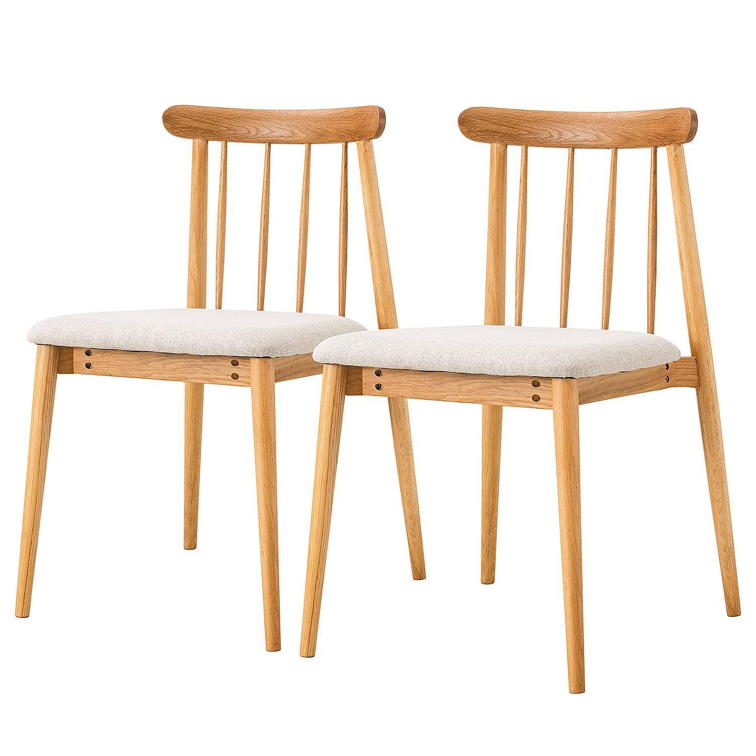 2x Polsterstuhl Terebun Eiche Hell 0