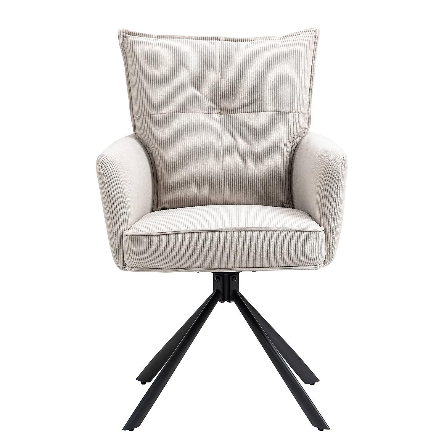 DIDRIP Armlehnenstuhl Drehbar 2er-Set Beige 3