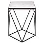 Shalimar Square Black Finish Basis-Beistelltisch
 7