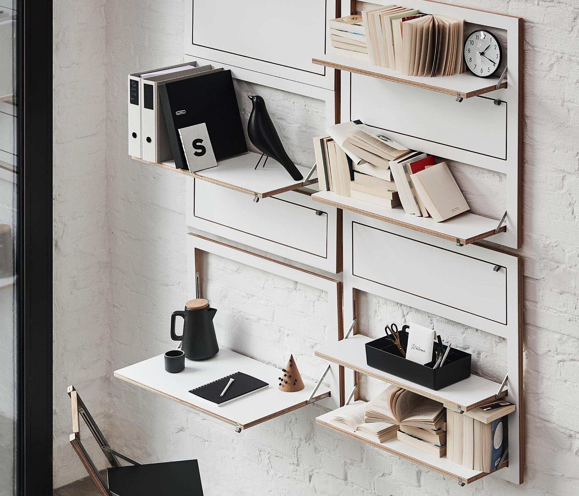 Fläpps Secretary Wood White 80 x 50 cm 7