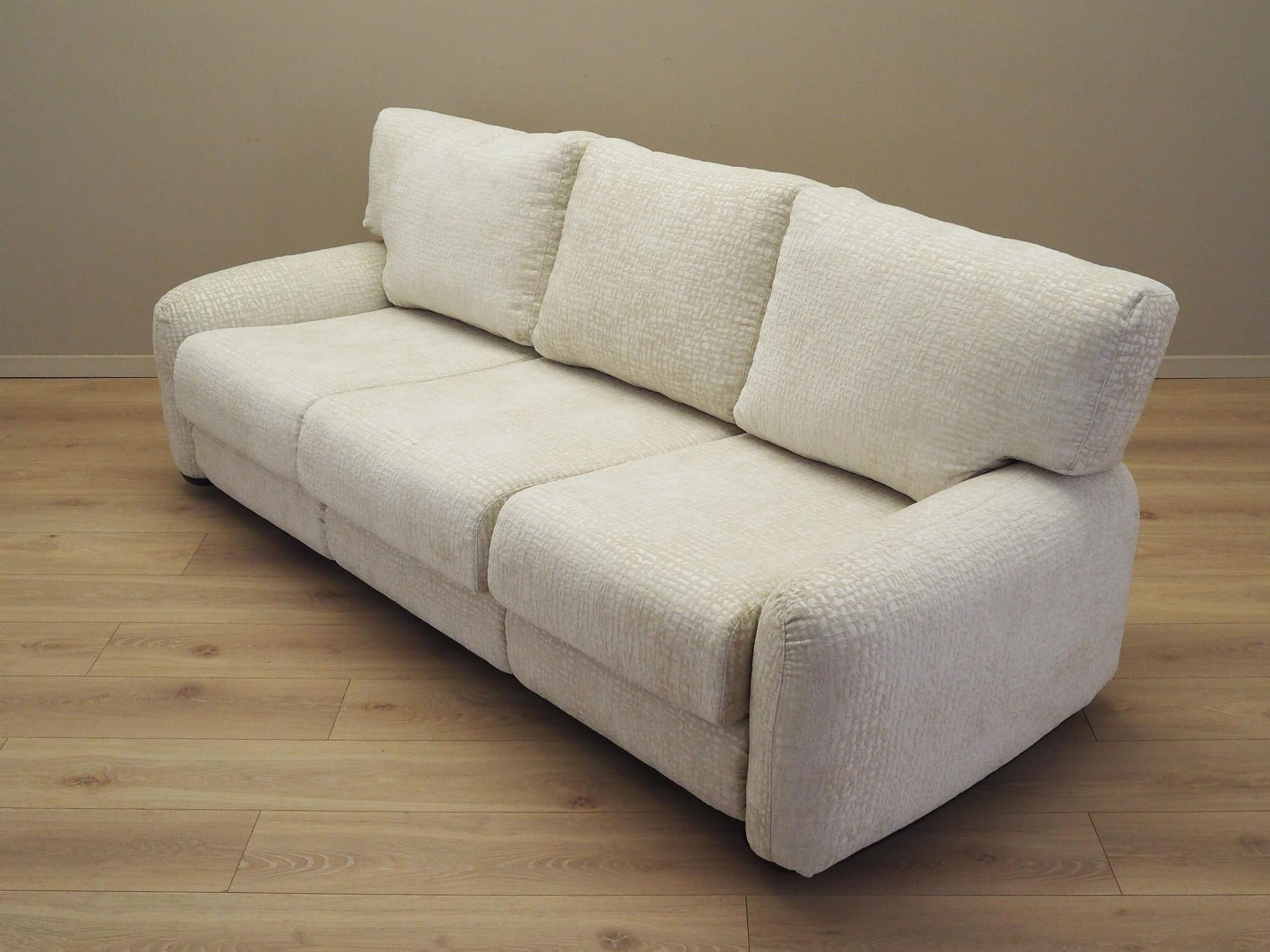 Piumotto 3-Sitzer Sofa Weiß 1970er Jahre 4