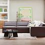 Fries Couchtisch Eichenholz Schwarz Ø 90cm 1